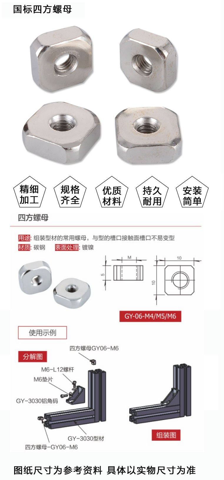 四方螺母(圖1)