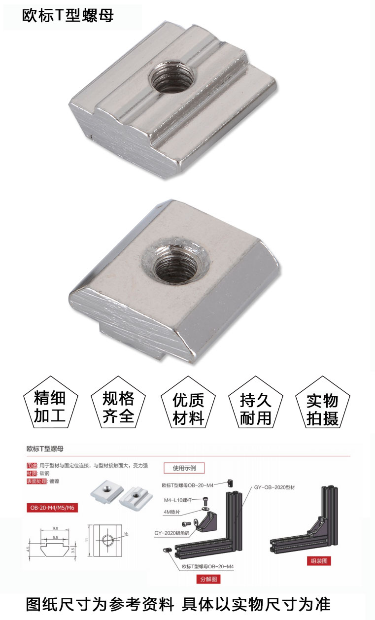 歐標(biāo)T型螺母(圖1)